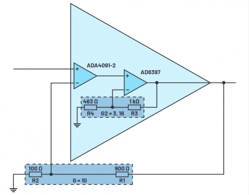 兩個運(yùn)放串聯(lián)