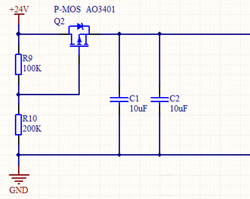 電源反接保護(hù)電路 MOS管 自恢復(fù)保險(xiǎn)絲過流
