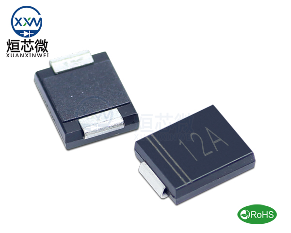 1.5SMC12A參數,TVS二極管1.5SMC12A瞬態(tài)抑制二極管
